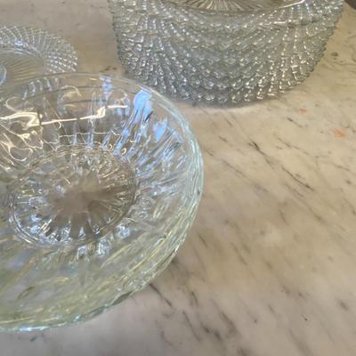 Set of Three Glass Display Plates (Handcrafted Soaps Included)