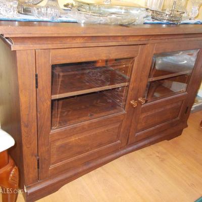 Credenza with Beveled Glass