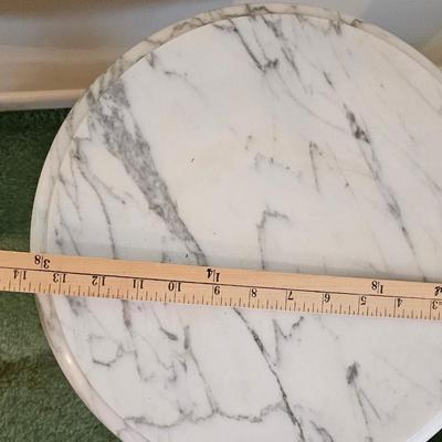 Antique table with white marble top