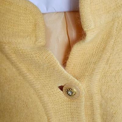 Bright yellow vintage Cardigan Belldini
