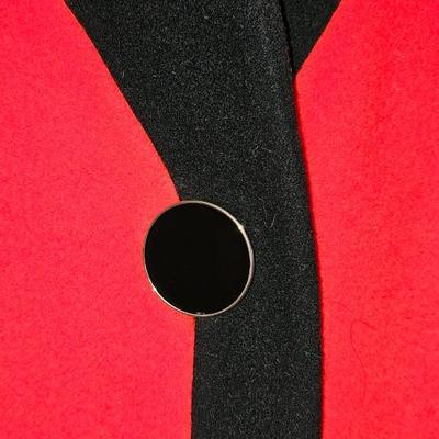 Red and Black Ilie Wacs coat