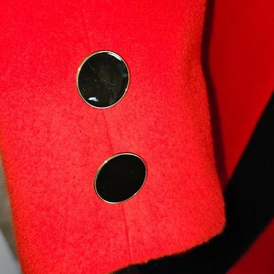 Red and Black Ilie Wacs coat