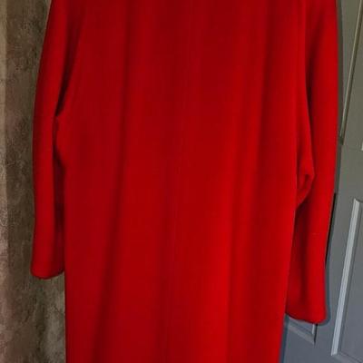 Red and Black Ilie Wacs coat