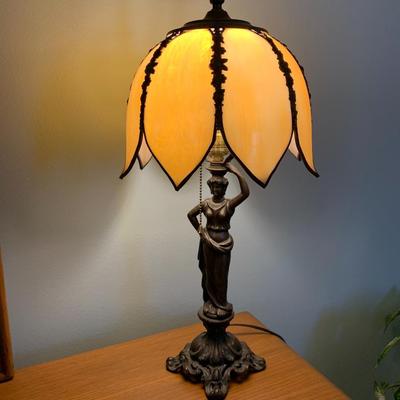 Neo-Classical Style Figural Statue Lamp ELEGANT Brass Woman