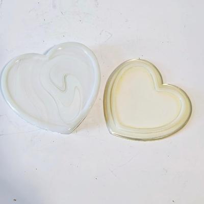 Ivory/ White Heart Shaped Box