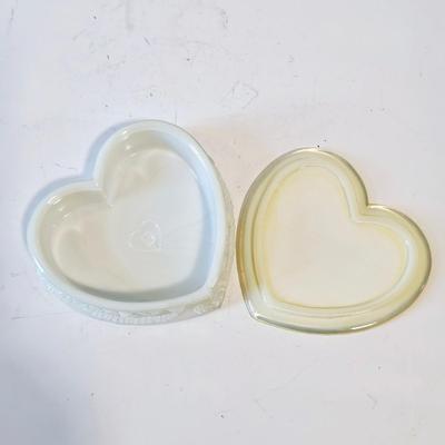 Ivory/ White Heart Shaped Box