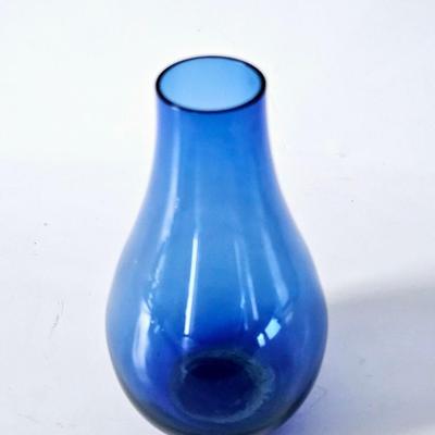 Vintage Cobalt Blue Glass Vase