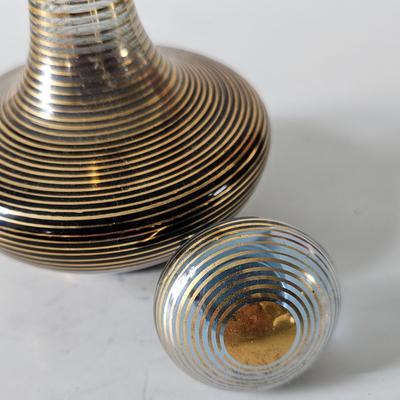 Mid Century German Gold Leaf Perfume Bottle