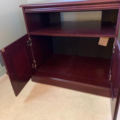 Small wood tv console