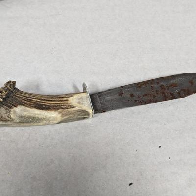 Stag Handled Fixed Knife