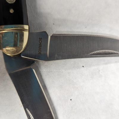 Schrade Genuine Buffalo Horn Pocket Knife