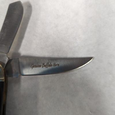 Schrade Genuine Buffalo Horn Pocket Knife