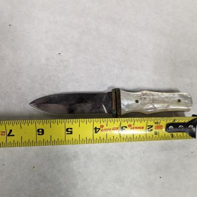 Designed Fixed Blade Knife Lady & Dragon Design On Handle