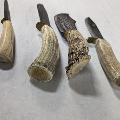 Fixed Blade Stag Handled Knives Choice 5