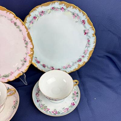 1012 30pc Antique Haviland Limoges Floral China Sets