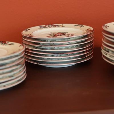 FITZ AND FLOYD Santa's List Stoneware (32 total)