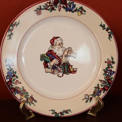 FITZ AND FLOYD Santa's List Stoneware (32 total)