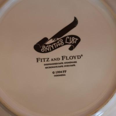 FITZ AND FLOYD Santa's List Stoneware (32 total)