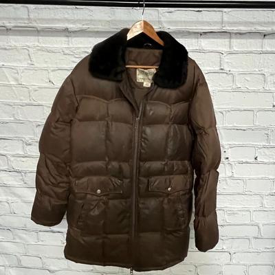 Field & Stream Down Puffy Coat - Size Medium/Long