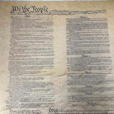 US Constitution Print