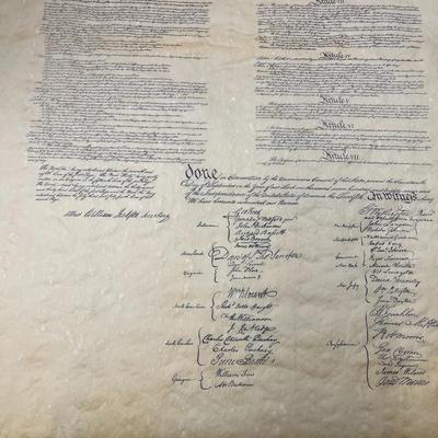 US Constitution Print