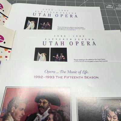 Vintage Utah Opera Programs