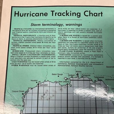 Hurricane Tracking Chart Map    (Map 3)