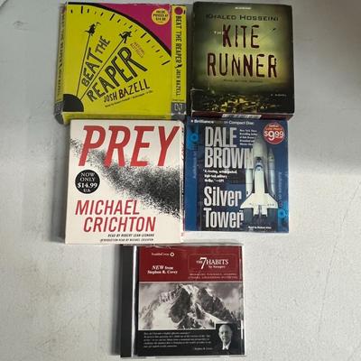 Audiobook Bundle; Beat the Reaper, The Kite Runner, Prey, Silver Tower, The 7 Habits for Managers