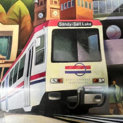 Commemorative UTA Trax First Run Poster