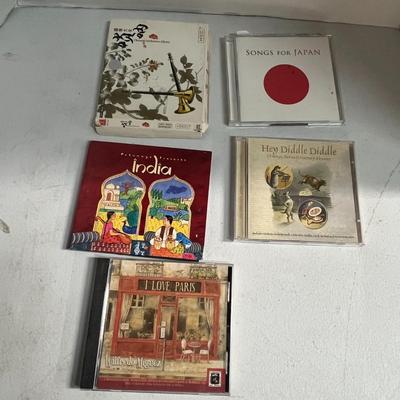 Music CD Bundle; Chinese Orchestra Album, Songs for Japan, India, Hey Diddle Diddle, Wilfredo Miguez 