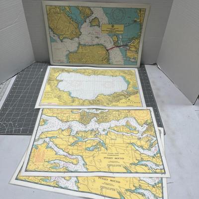 Washington and California Maps/Placemats