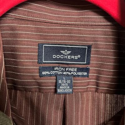 3 Long Sleeve Men's Button-Down Shirts - Size Large