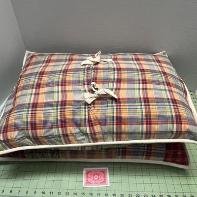 Quilted Pillow Case w/Standard Pillows - Set of 2