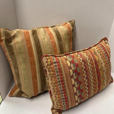 Earth Tone Throw Pillows - Set of 2