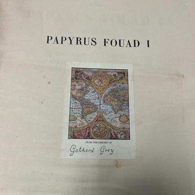 1939 Les Papyrus Fouad I