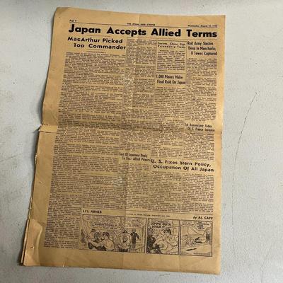 1945 The Stars And Stripes Mediterranean Newspaper