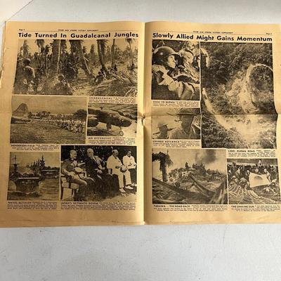 1945 The Stars And Stripes Mediterranean Newspaper