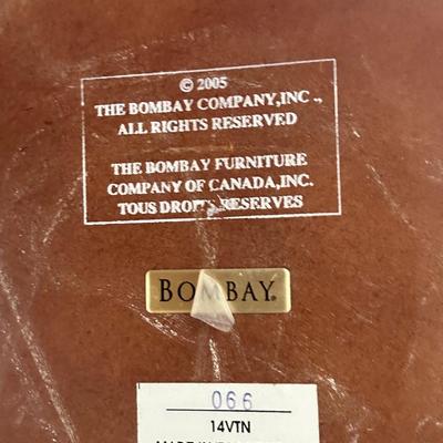 BOMBAY Company Round Two Drawer End Table