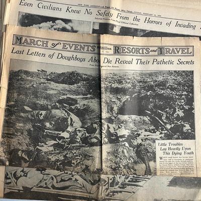 1934 New York American Newspaper - 14 issues
