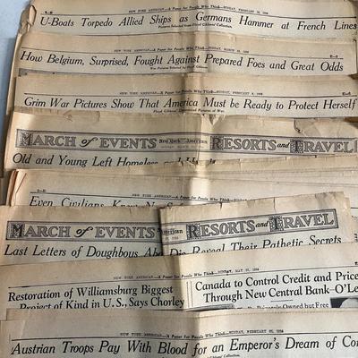 1934 New York American Newspaper - 14 issues