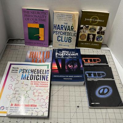 Book Bundle; The Neurotic Personality of our Time, The Harvard Psychedelic Club, The Hero's Journey, Rollo May, Psychedelic...