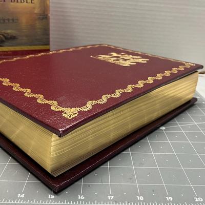 1982 Thomas Kinkade - Lighting the Way Home Family Bible -- Limited Edition 
