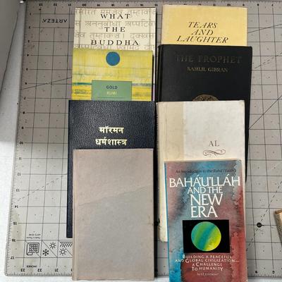 Book Bundle; Baha'u'llah and the New Era, The Prophet, What the Buddha, Tears and Laughter, The Voice of the Master, Gold Rum,...