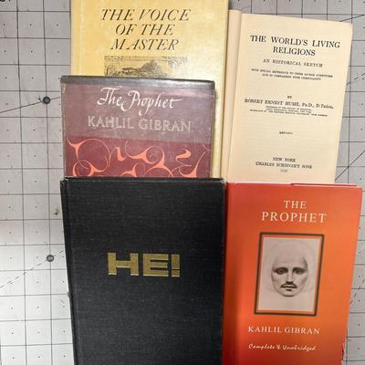 Book Bundle; Baha'u'llah and the New Era, The Prophet, What the Buddha, Tears and Laughter, The Voice of the Master, Gold Rum,...