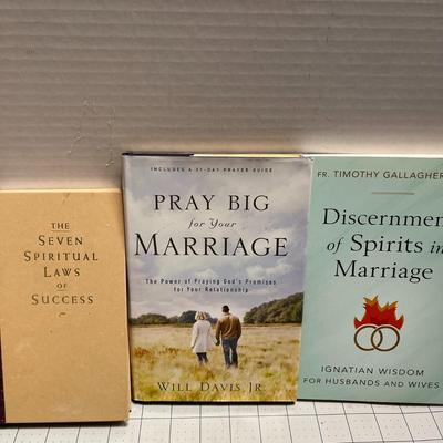 Book Bundle;The Seven Spiritual Laws of Success,Pray Big for your Marriage,Discernment of Spirits in Marriage,Sacred Inquiry,Stretching...