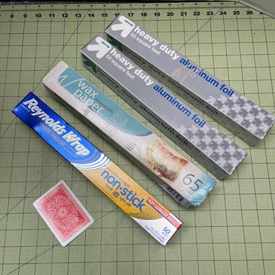 Wax Paper & Aluminum Foil (3) Rolls