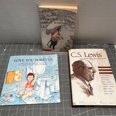 Book Bundle; The Lion, The Witch, and the Wardrobe, Love you Forever, CS Lewis The Man and His Message