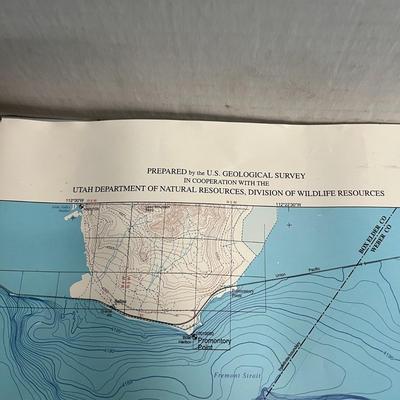 2005 Bathymetric Map of South Part of Great Salt Lake, Utah 