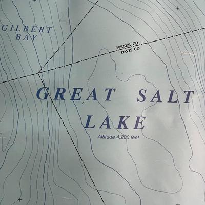 2005 Bathymetric Map of South Part of Great Salt Lake, Utah 