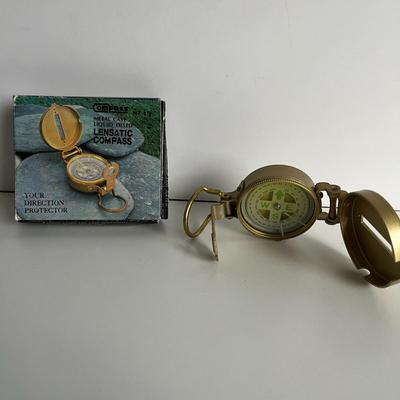 Vintage Lensatic Compass